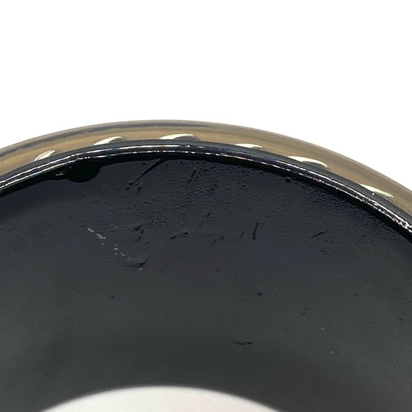 Bracelet Artisan Wooden Resin Heavy Chunky Statement Bangle 8” - Picture 9 of 10